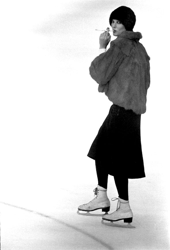Vogue Magazine, 050-110-07
Patinoire, servizio fotografico per Vogue, 1984
Wengen (Svizzera)
