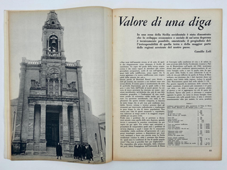 Sicilia, Le fotografie di Carlo per l'articolo Valore di una diga di Camillo Loli all'interno della rivista "Sapere" (n. 638 febbraio 1963)
