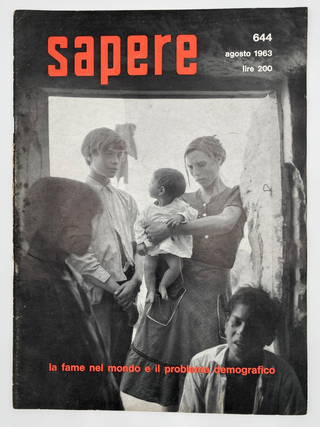 Gitani, Copertina della rivista "Sapere" n. 644 (agosto 1963) che contiene alcuni scatti di Carlo Orsi tra i gitani della Spagna pubblicati nell'articolo "La fame nel mondo" di Arturo Colombo